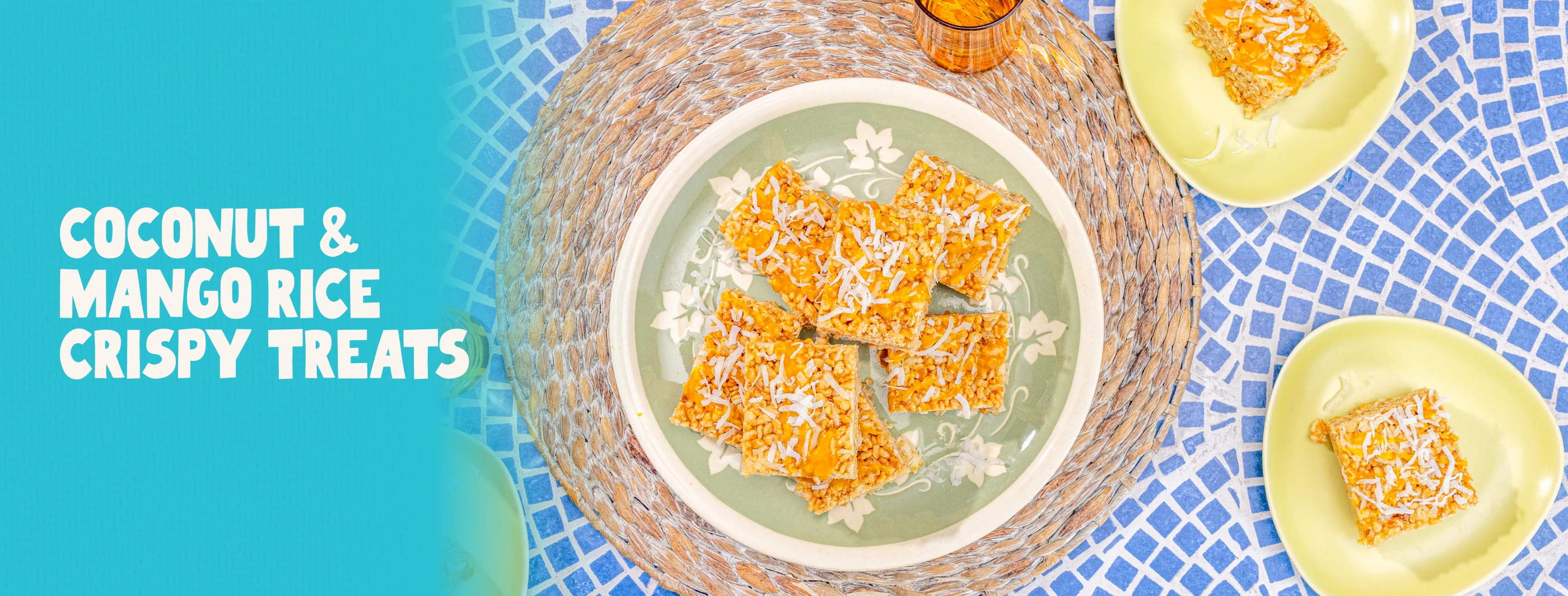 coconut mango rice krispies treats