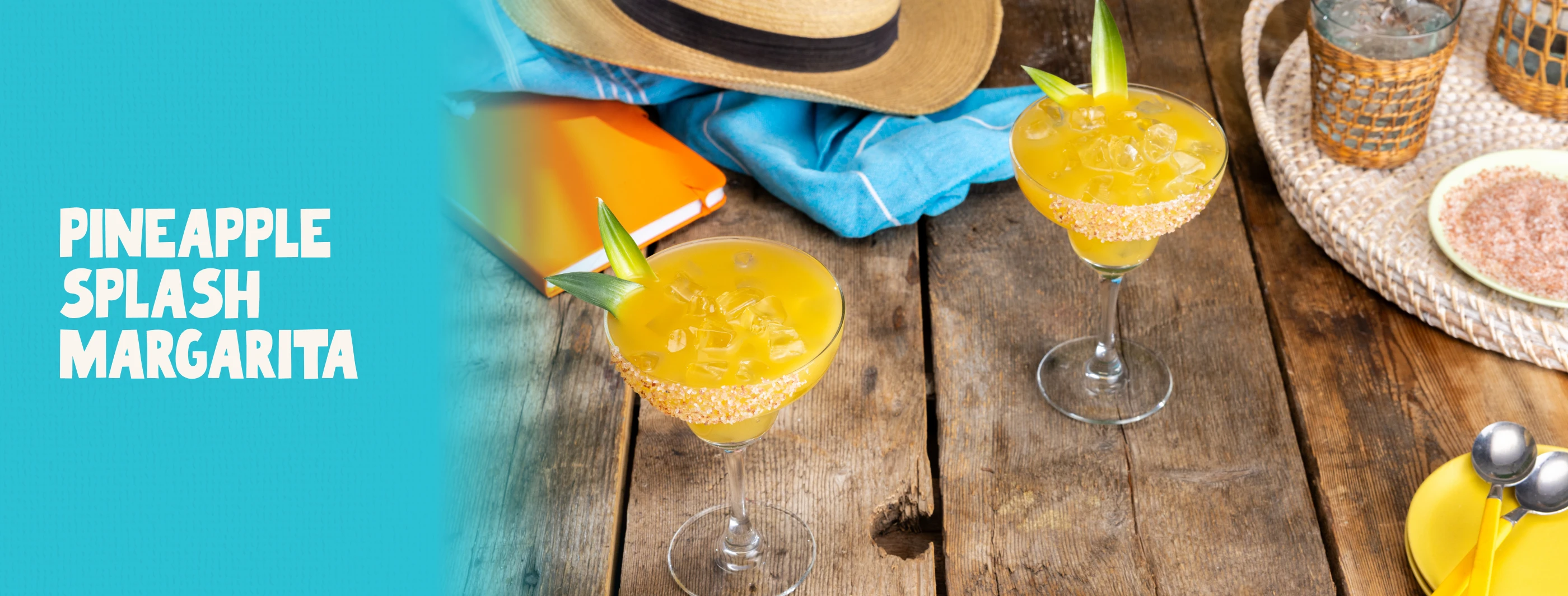 a pineapple splash margarita