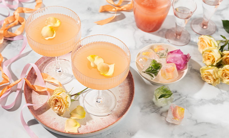 Rose petal cocktail