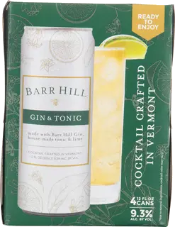 BARR HILL GIN & TONIC 4P 355ML