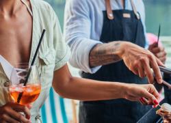 Fire up the grill & mix up a cocktail! 