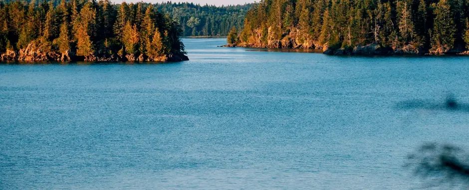 Kayakers on a lake 