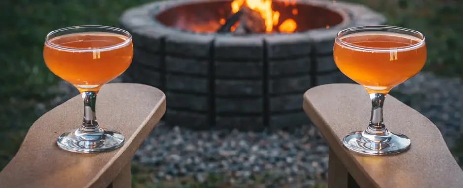 Chairs with cocktails