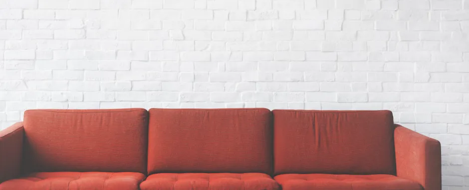 Netflix and Chilled - red couch