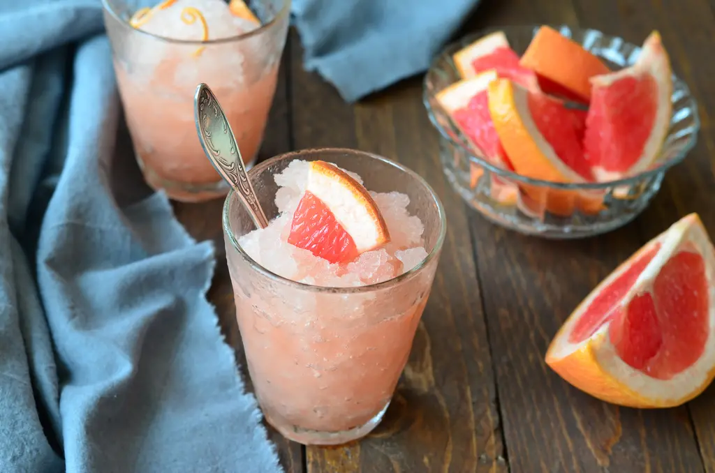 Grapefruit Campari Granita