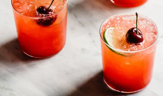 Sour Cherry Gin Rickey