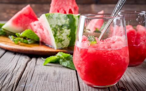 Watermelon Mojito Granita