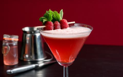 Creamy Raspberry Cocktail