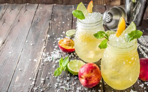 Summery Peach Mocktail