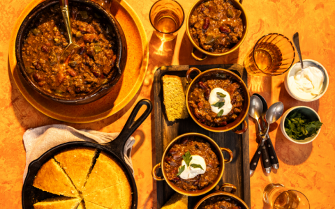 Bourbon Chili & Maple Whiskey Cornbread