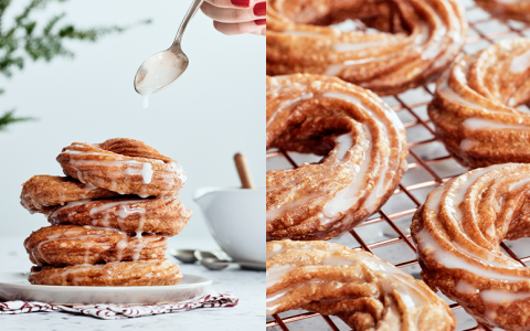 Gingerbread Rum Crullers