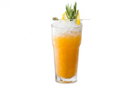 Grilled Tangerine- Rosemary Rum Mixer