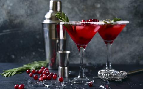 Cherry Christmas Martini