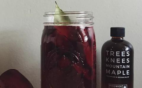 Maple Beet Shrub (Mocktail)