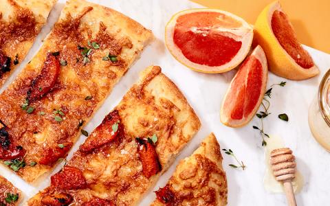 Bourbon Honey Cheddar Flatbread