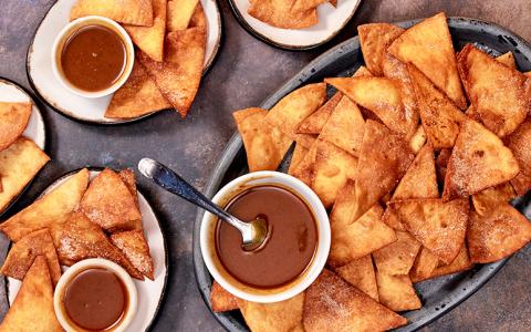 Whiskey Caramel Churro Chips