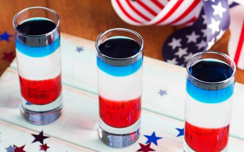 Red, White, and Blue Shot