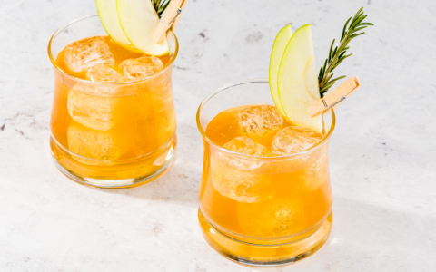 Rosemary Cider Fizz Mocktail