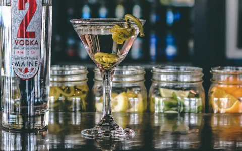 Pickled Fiddlehead Martini