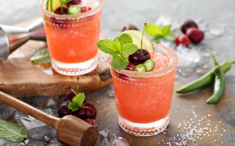 Spicy Rum Cherry Margarita