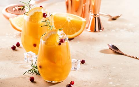 Summery Orange Cranberry Mocktail