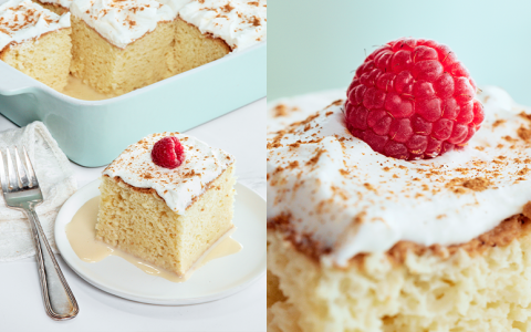 Tres Leches Eggnog Cake