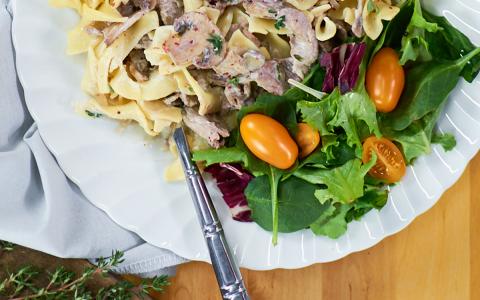 Vodka Beef Stroganoff