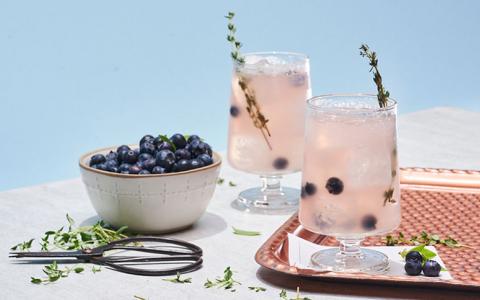 Blueberry Thyme Mojito