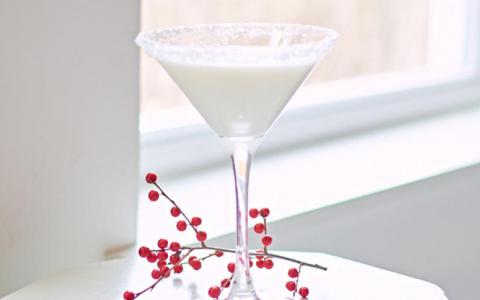 The Peppermint Snowflake Martini