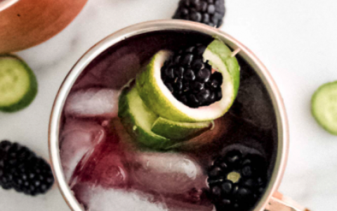 Blackberry Cucumber Mule 