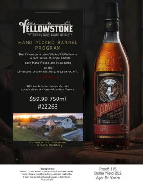 Yellowstone HP Single Barrel Sell Sheet