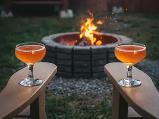 Chairs with cocktails