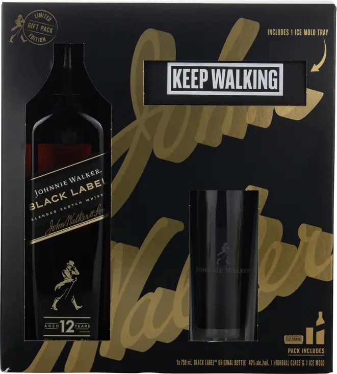 JOHNNIE WALKER BLACK W/ ICE MOLD