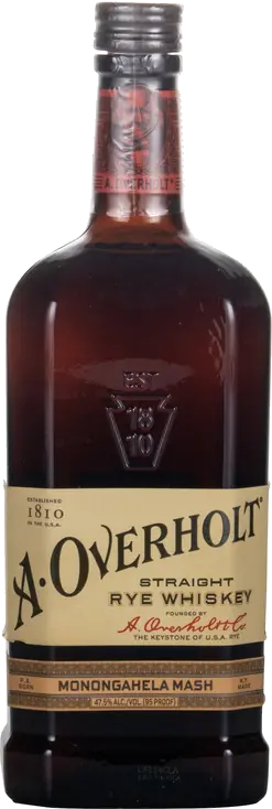 A OVERHOLT STRAIGHT RYE WHISKEY