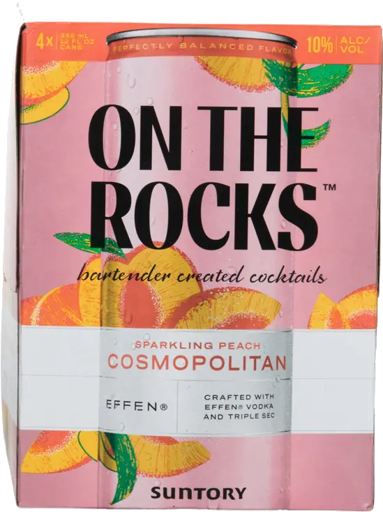 ON THE ROCKS SPARKLING PEACH COSMO