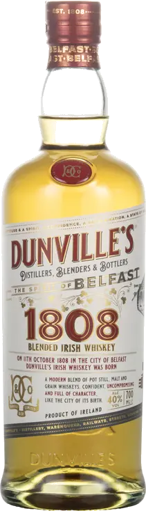 DUNVILLES 1808 IRISH WHISKEY
