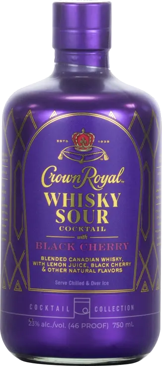 CROWN ROYAL WHISKEY SOUR W BLACK CHERRY