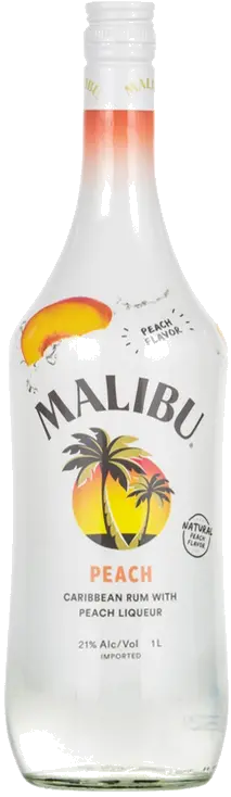 MALIBU PEACH CARIBBEAN RUM & PEACH LIQ
