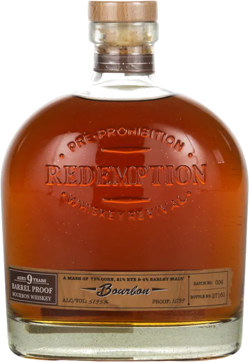REDEMPTION 9 YR BRL PROOF BOURBON