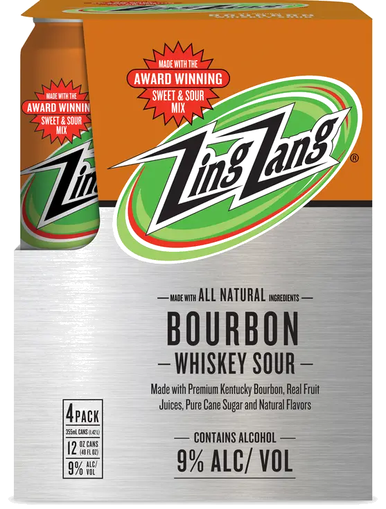 ZING ZANG BOURBON WHISKEY SOUR 4PK