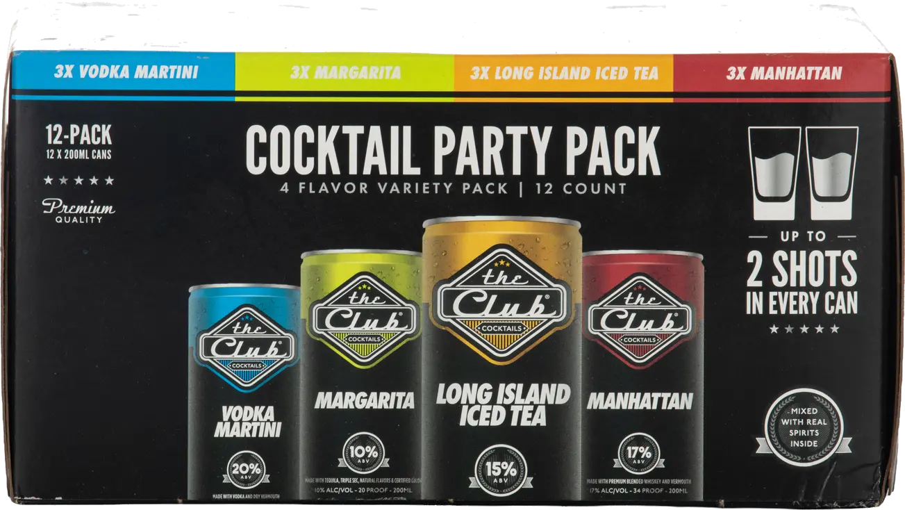 CLUB COCKTAILS 4FL 12PK