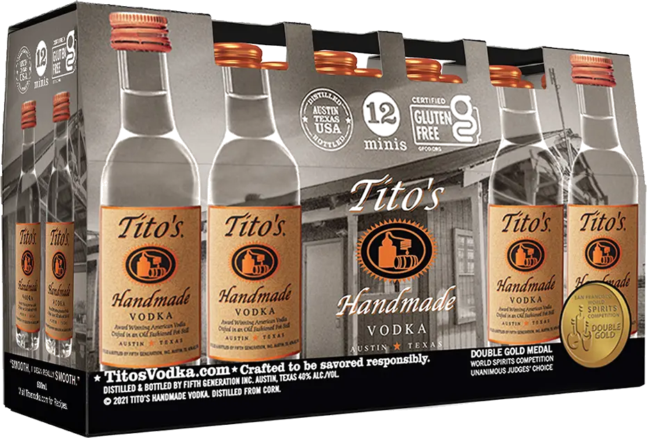 TITOS HANDMADE VODKA 12PK
