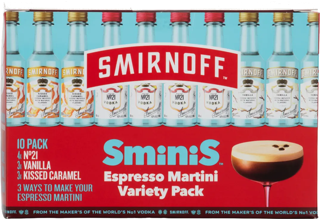 SMIRNOFF SMINIS ESPRESSO VARIETY PACK