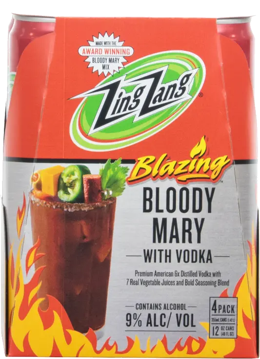 ZING ZANG BLAZING BLOODY MARY 4 PACK RTD