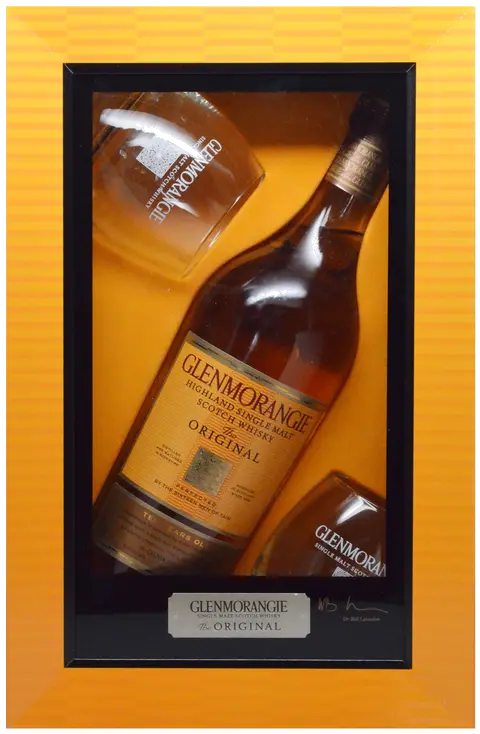 GLENMORANGIE ORG/2RCK GL IN FRAMED GF BX