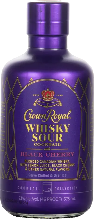 CROWN ROYAL WHISKEY SOUR W BLACK CHERRY
