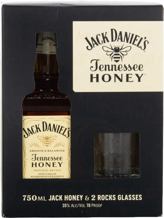 JACK DANIELS TENNESSEE HONEY W/2 GLS