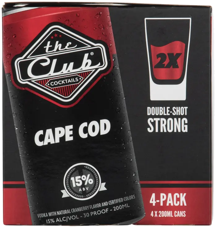 THE CLUB COCKTAILS CAPE COD 4PK