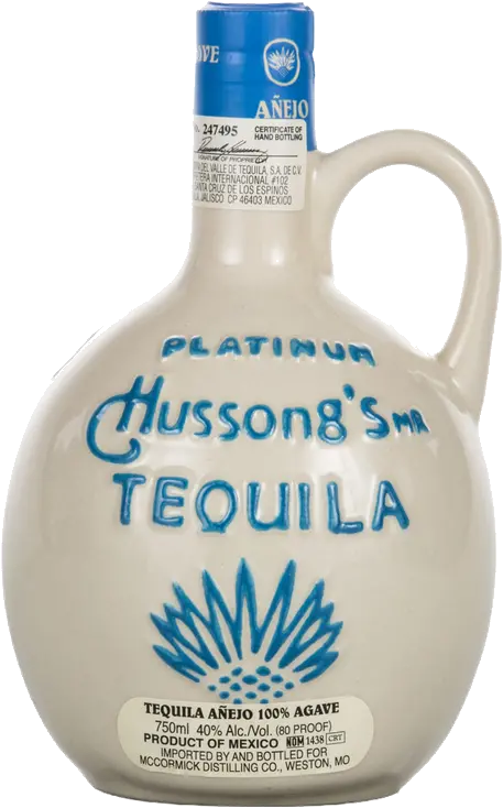 HUSSONGS PLATINUM ANEJO TQ STONEWRE JUG