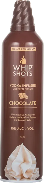 WHIP SHOTS CHOCOLATE INFUSED WHIPPED CRM